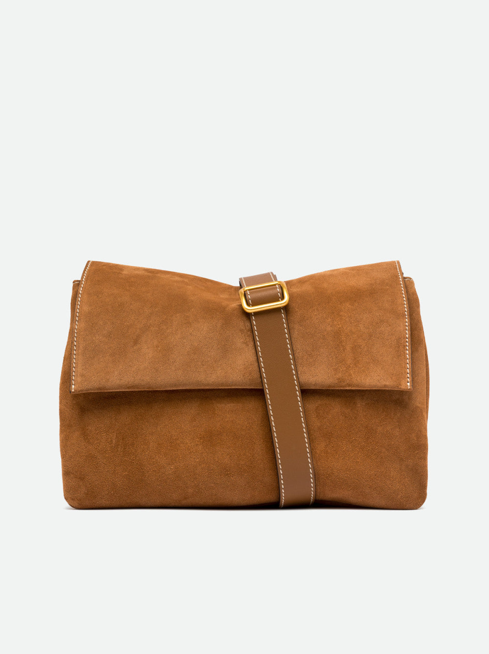 GIANNI CHIARINI - Borsa Three scamosciato - Cognac