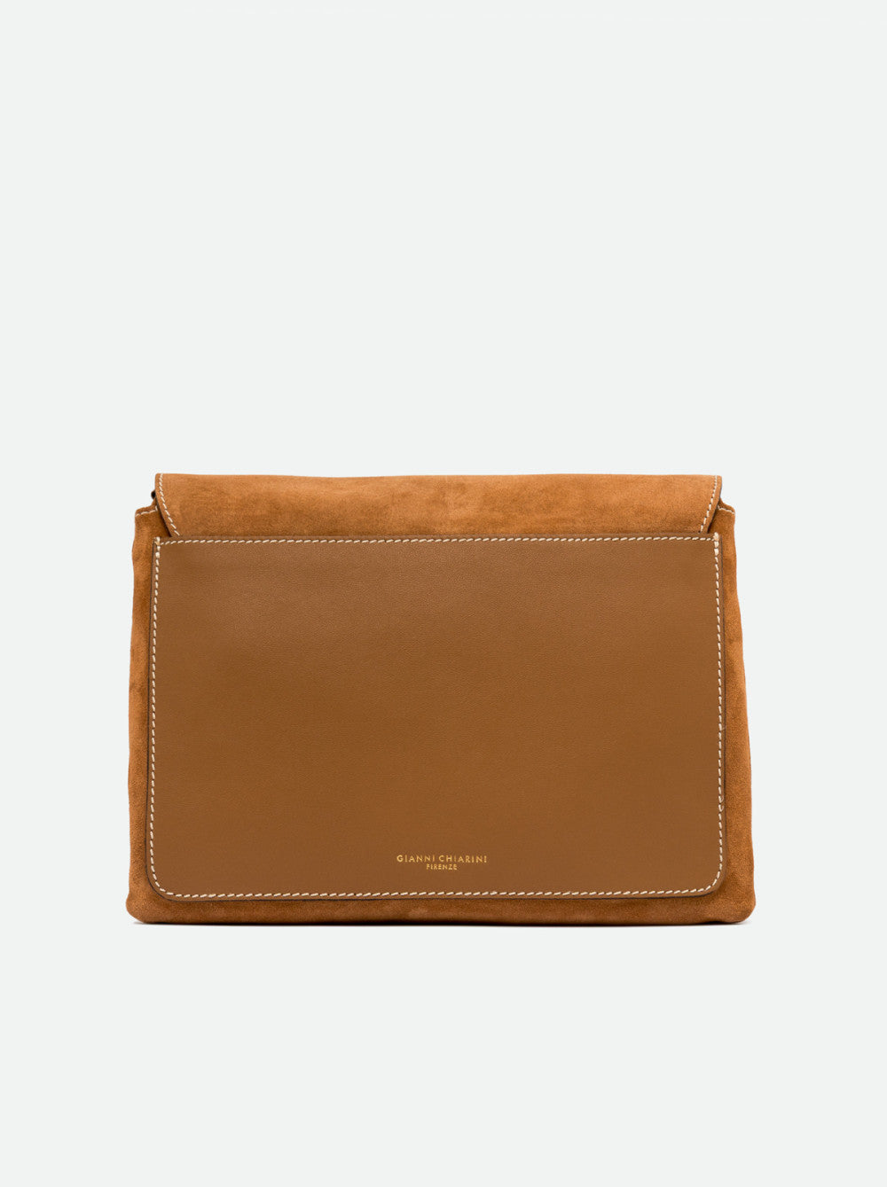 GIANNI CHIARINI - Borsa Three scamosciato - Cognac