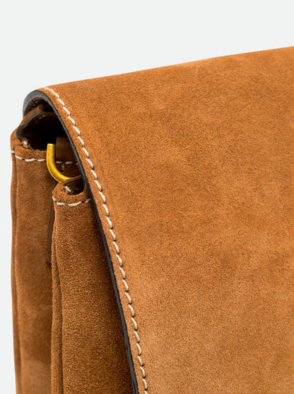 GIANNI CHIARINI - Borsa Three scamosciato - Cognac