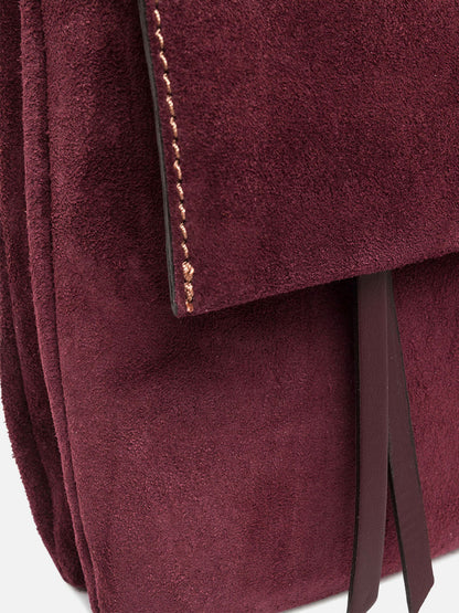 GIANNI CHIARINI - Borsa Three scamosciato - Amarone