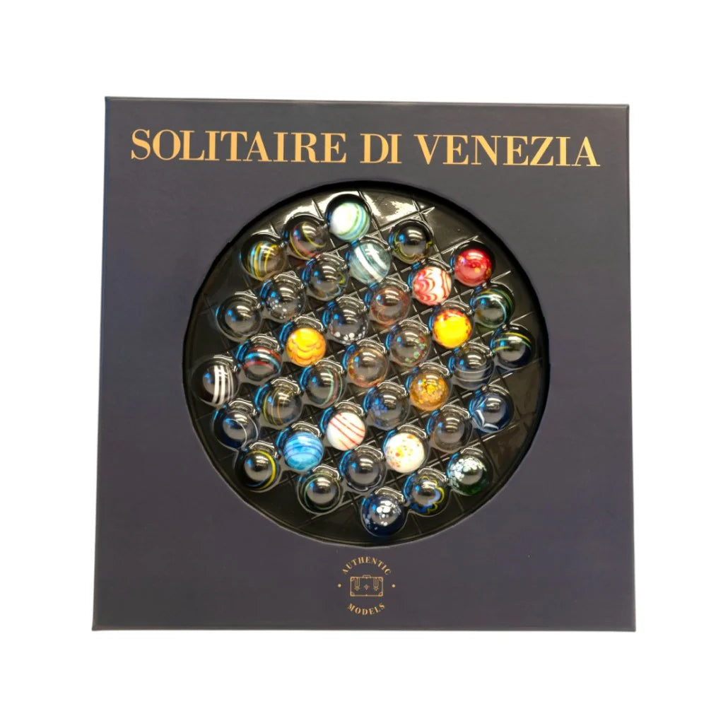 AUTHENTIC MODELS - Solitario Veneziano con biglie in vetro soffiato ed ebano GR007