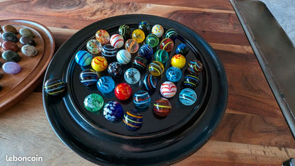 AUTHENTIC MODELS - Solitario Veneziano con biglie in vetro soffiato ed ebano GR007