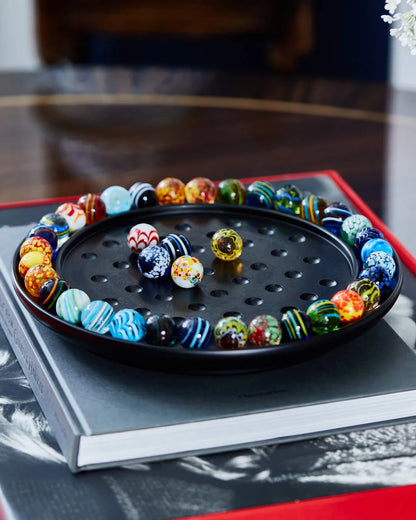 AUTHENTIC MODELS - Solitario Veneziano con biglie in vetro soffiato ed ebano GR007