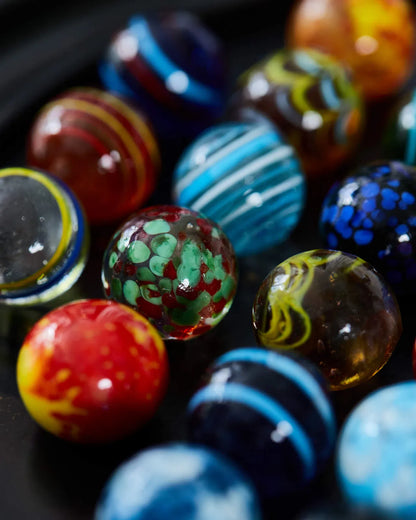 AUTHENTIC MODELS - Solitario Veneziano con biglie in vetro soffiato ed ebano GR007