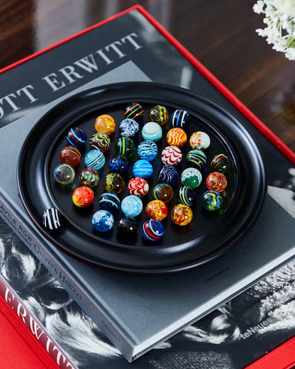 AUTHENTIC MODELS - Solitario Veneziano con biglie in vetro soffiato ed ebano GR007