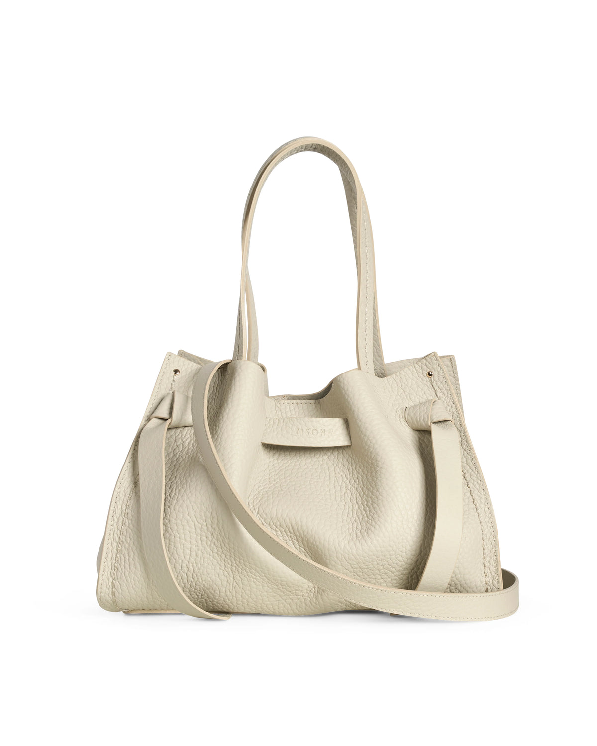 VISONA' - Borsa Vittoria Large - Beige
