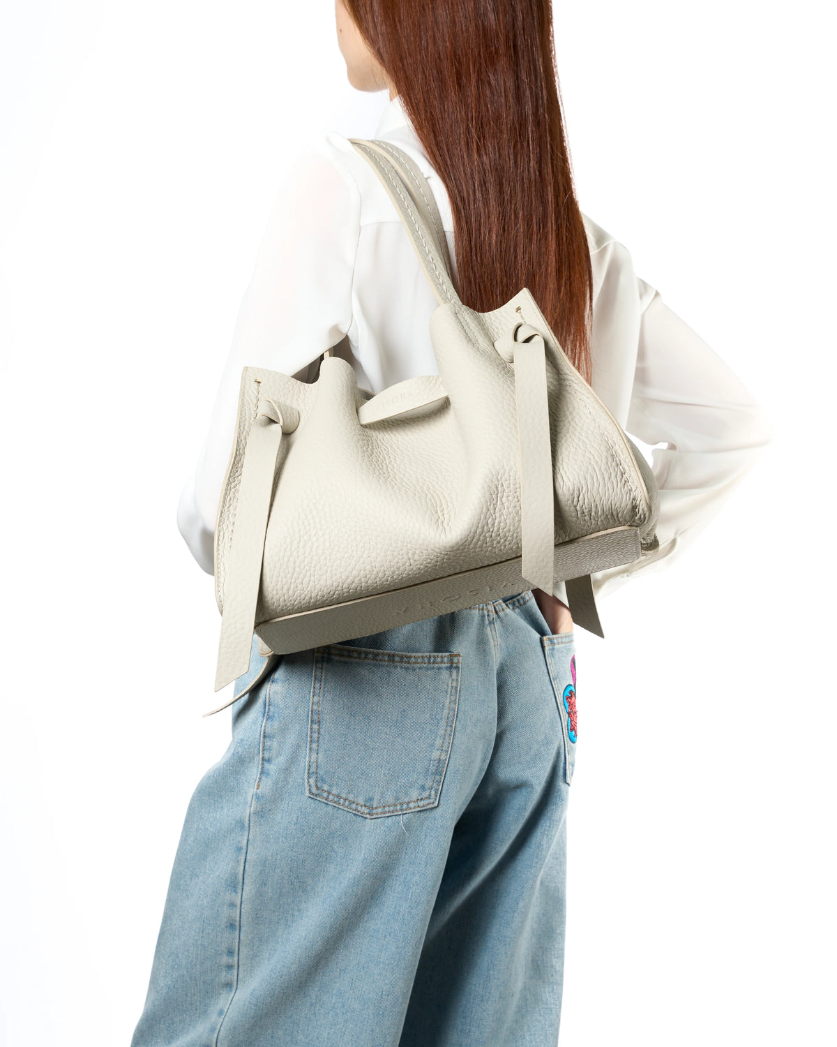 VISONA' - Borsa Vittoria Large - Beige