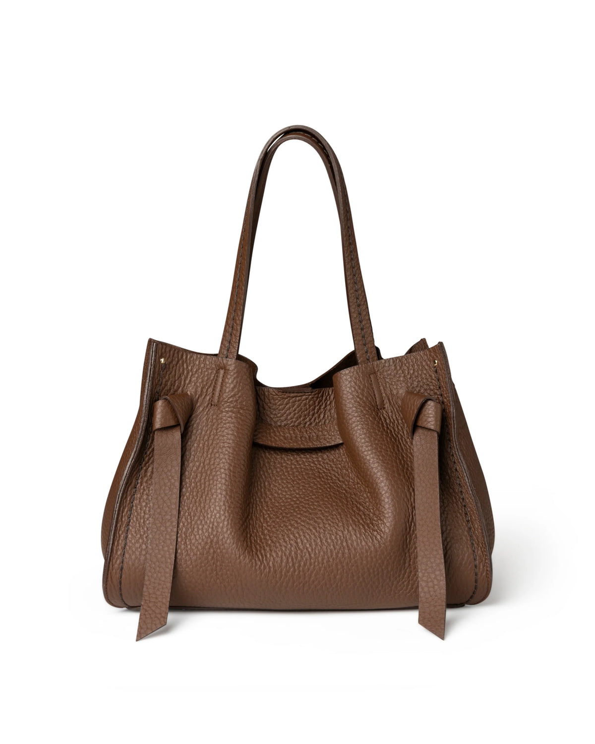 VISONA' - Borsa Vittoria Large - Noce