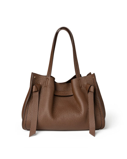 VISONA' - Borsa Vittoria Large - Noce