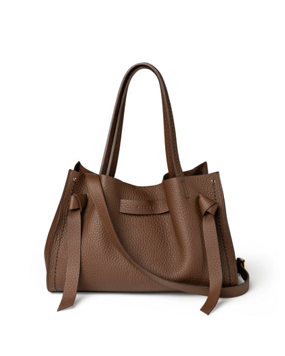 VISONA' - Borsa Vittoria Large - Noce