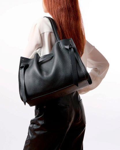 VISONA' - Borsa Vittoria Large - Nero