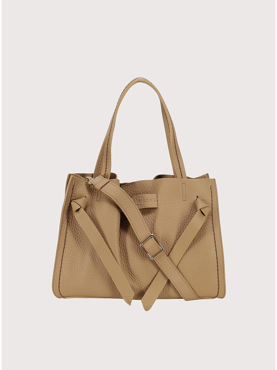 VISONA' - Borsa Vittoria Large - Tan
