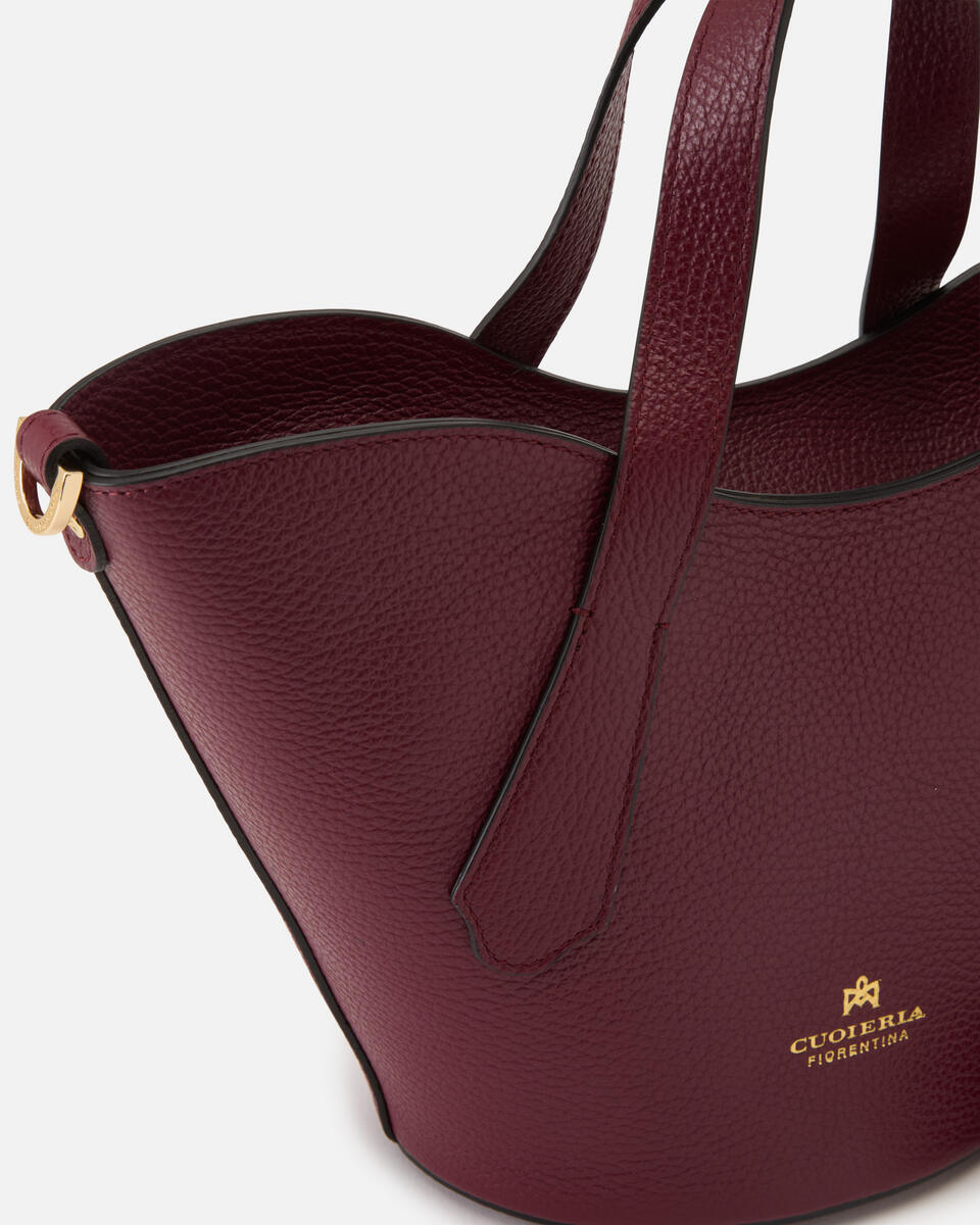 CUOIERIA FIORENTINA - Borsa Wave small - Bordeaux