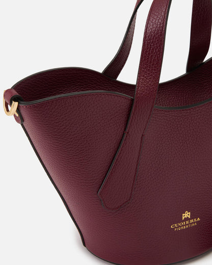 CUOIERIA FIORENTINA - Borsa Wave small - Bordeaux